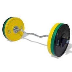 Physical Company PU Competition Bumper Plate Barbell Set - 68kg