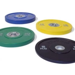 Physical Company PU Competition Bumper Plate Barbell Set - 115kg Strength