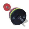 Physical Company PU Competition Bumper Plate Barbell Set - 150kg