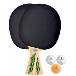 Fitness Mad Donic-Schildkroet Fetzner 400 FSC Table Tennis Paddle & Balls Set