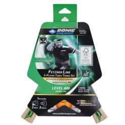 Fitness Mad Donic-Schildkroet Fetzner 400 FSC Table Tennis Paddle & Balls Set
