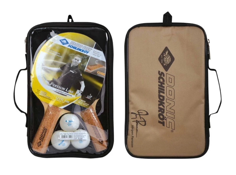 Fitness Mad Donic-Schildkroet Persson 500 Cork Table Tennis Paddle & Balls Set Leisure