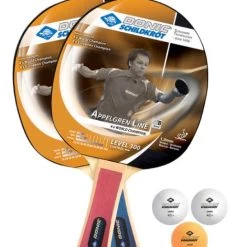 Fitness Mad Donic-Schildkroet Appelgren 300 Table Tennis Paddle & Balls Set