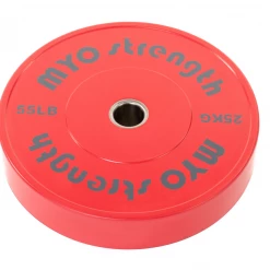 MYO Strength Olympic Solid Rubber Coloured Bumper Plate - 450 Mm