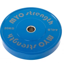 MYO Strength Olympic Solid Rubber Coloured Bumper Plate - 450 Mm