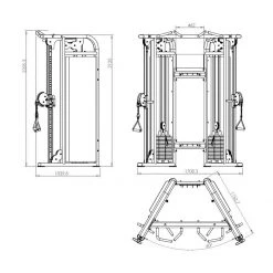 Primal Strength Monster Series Dual Pulley With 125kg Stacks