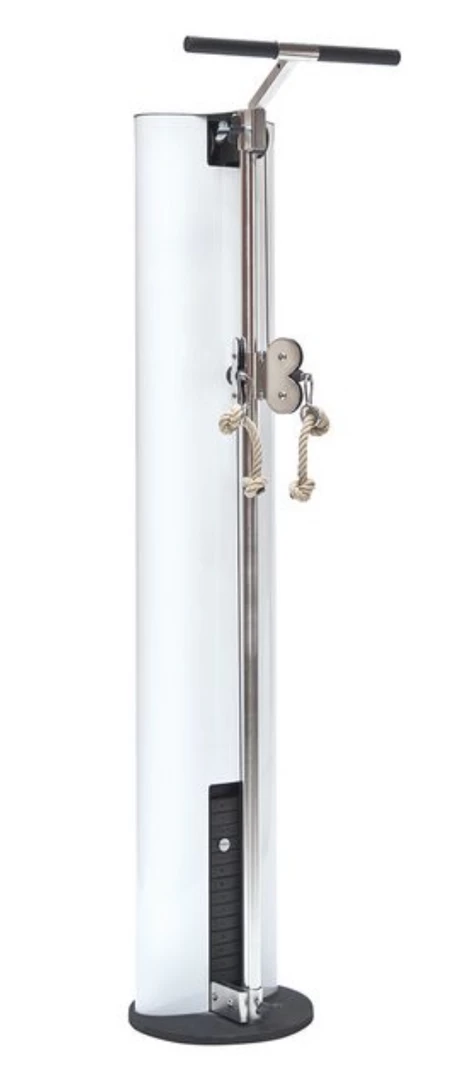 Strength WaterRower NOHrD Slim Beam Single Weight Stack Cable Pulley Machine - White