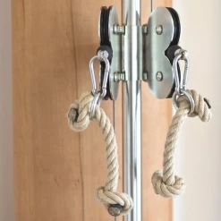 Strength WaterRower NOHrD Slim Beam Single Weight Stack Cable Pulley Machine - White