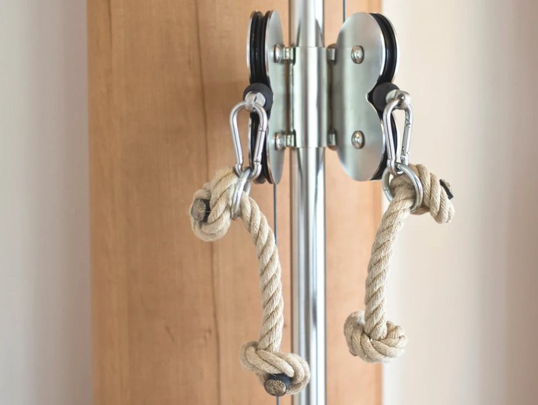 Strength WaterRower NOHrD Slim Beam Single Weight Stack Cable Pulley Machine - White