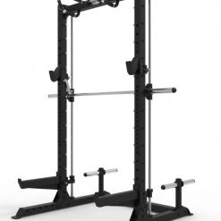 Primal Strength Commercial Half Rack With Smith And Lat Pull Down Low Row