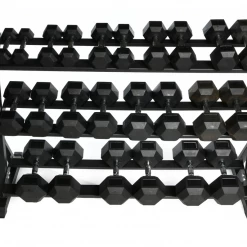 Swiss Barbell 2.5kg - 30kg Rubber Dumbbell Set