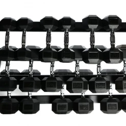 Swiss Barbell 2.5kg - 30kg Rubber Dumbbell Set