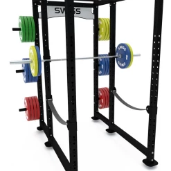 Swiss Barbell Power Rack With Plate Storage Strength