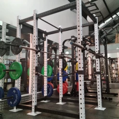Swiss Barbell Power Rack With Plate Storage Strength