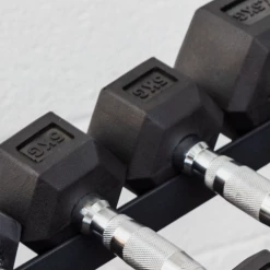 UKSF Rubber Hex Dumbbells Strength