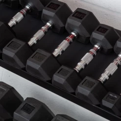 UKSF Rubber Hex Dumbbells Strength