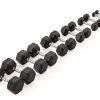 York Fitness Rubber Hex Dumbbells