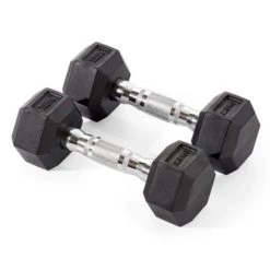 York Fitness Rubber Hex Dumbbells