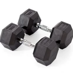 York Fitness Rubber Hex Dumbbells