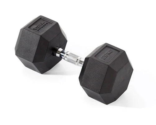 York Fitness Rubber Hex Dumbbells