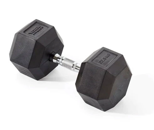 York Fitness Rubber Hex Dumbbells