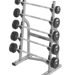 Life Fitness Storage Axiom Series Barbell Rack - Platinum Frame