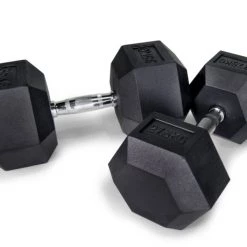 Vega Rubber Hex Dumbbells Strength