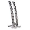 MYO Strength Dumbbell Rack - 10 Pair Vertical Curved