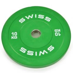 Swiss Barbell Olympic Coloured Rubber Bumper Disc Set - 150kg Strength