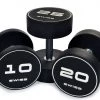 Swiss Barbell Urethane Dumbbell Set 2.5kg-50kg With Rack
