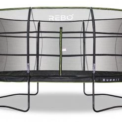 Rebo Summit Oval 12ft X 16ft Trampoline And Safety Enclosure - Summit 1600 Leisure