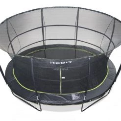 Rebo Summit Oval 12ft X 16ft Trampoline And Safety Enclosure - Summit 1600 Leisure