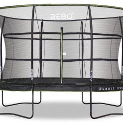 Rebo Summit Oval 8ft X 12ft Trampoline And Safety Enclosure - Summit 1200 Leisure