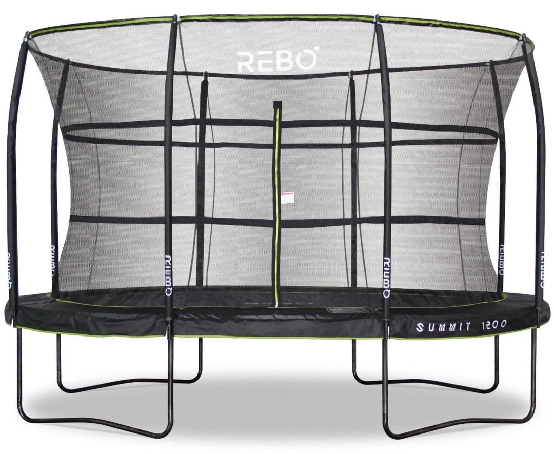 Rebo Summit Oval 8ft X 12ft Trampoline And Safety Enclosure - Summit 1200 Leisure