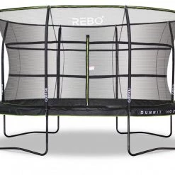 Leisure Rebo Summit Oval 10ft X 14ft Trampoline And Safety Enclosure - Summit 1400