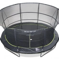 Leisure Rebo Summit Oval 10ft X 14ft Trampoline And Safety Enclosure - Summit 1400