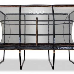 Rebo Altitude Rectangle 8ft X 12ft Trampoline And Safety Enclosure - Altitude 1200