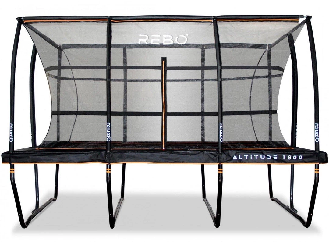 Rebo Altitude Rectangle 8ft X 12ft Trampoline And Safety Enclosure - Altitude 1200