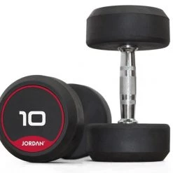 Dumbbell & Rack Sets Jordan Classic Rubber Dumbbell Set 2.5-50kg With Racks