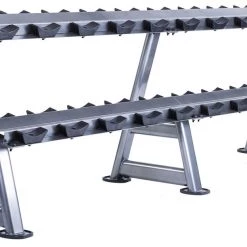 Jordan Classic Rubber Dumbbell Set 2.5-25kg With Rack Dumbbell & Rack Sets