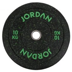 Jordan HG Black Rubber Bumper Plate - Coloured Fleck - 150kg Set