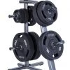 Jordan 200kg Classic Rubber Olympic Disc Set With Weight Tree Strength