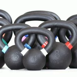 Origin Cast Iron Kettlebell Set Including Rack (up To 28kg)