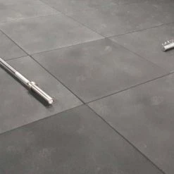 Cannons Flatline Black Rubber Gym Flooring 1m X 1m X 30mm