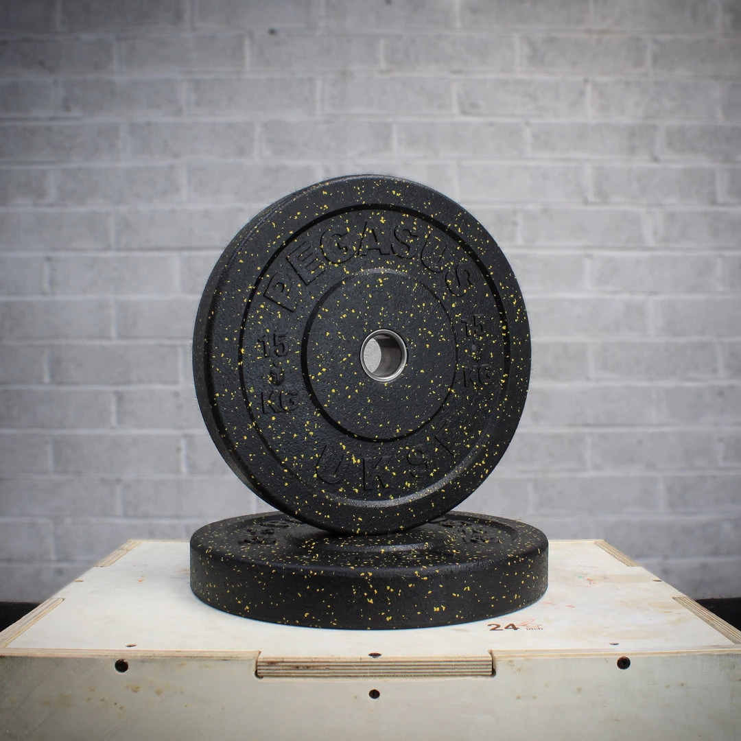 UKSF Speckled Pegasus Vulcanised Rubber Bumper Plates Strength