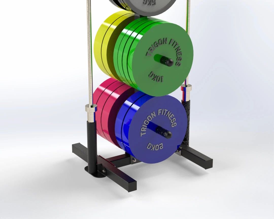 Trigon Fitness Trigon Weights Tree With Bar Holders Storage