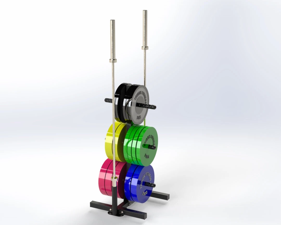 Trigon Fitness Trigon Weights Tree With Bar Holders Storage