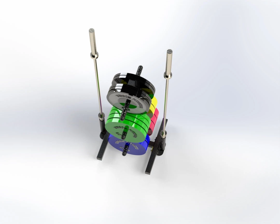 Trigon Fitness Trigon Weights Tree With Bar Holders Storage