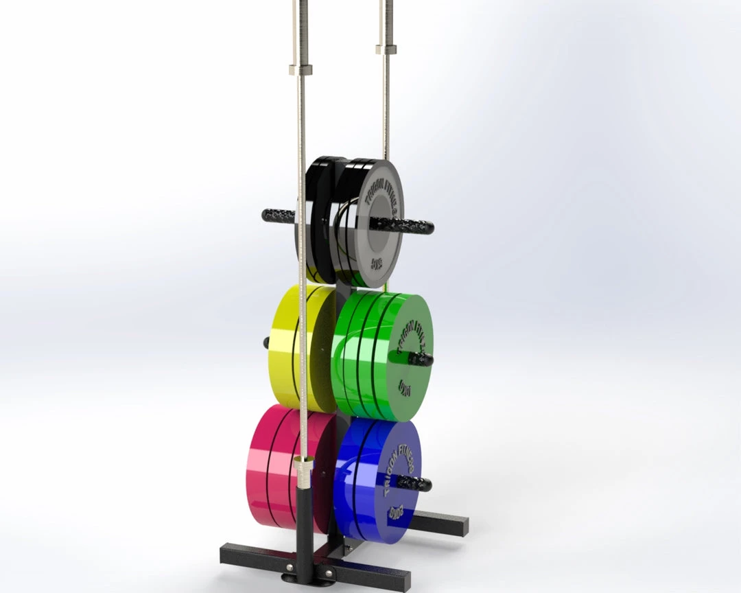 Trigon Fitness Trigon Weights Tree With Bar Holders Storage