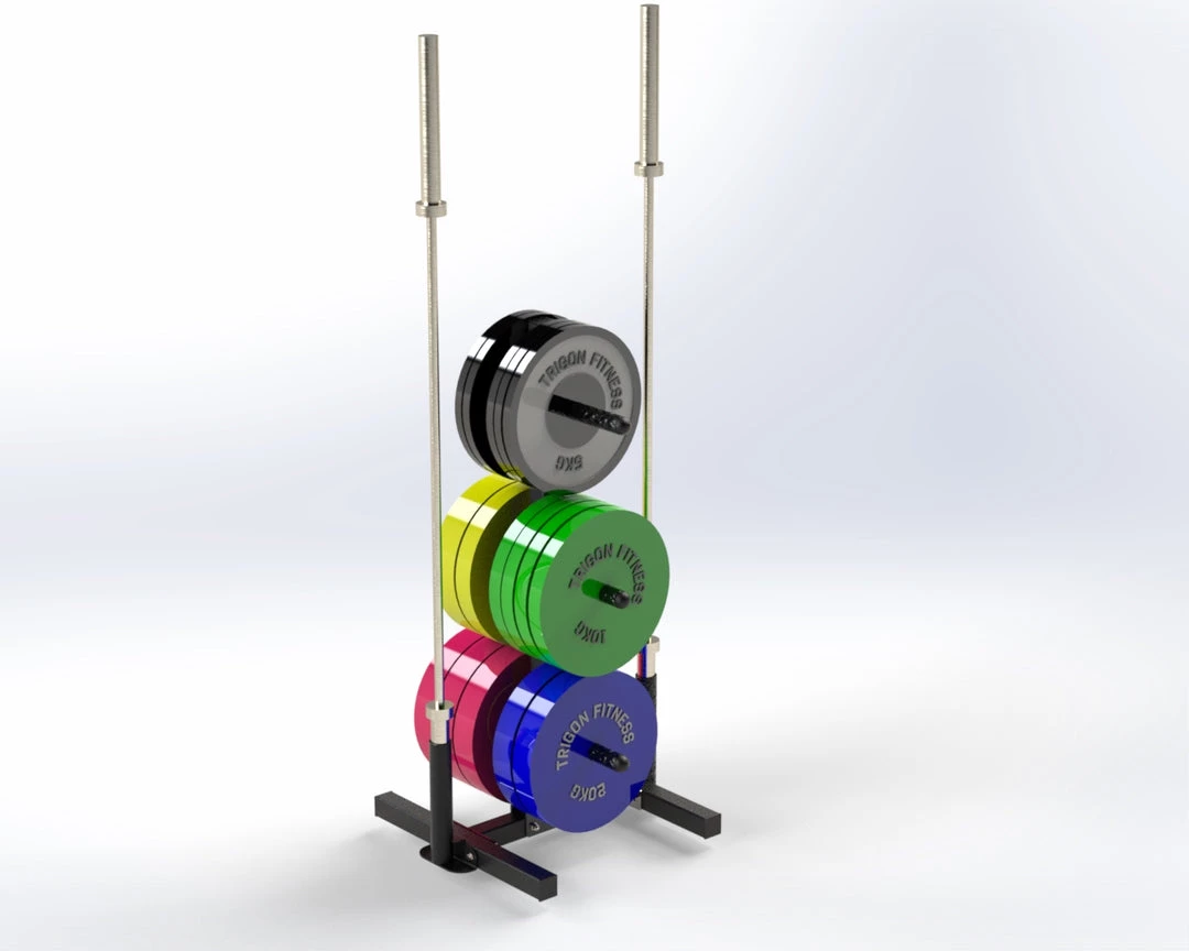 Trigon Fitness Trigon Weights Tree With Bar Holders Storage